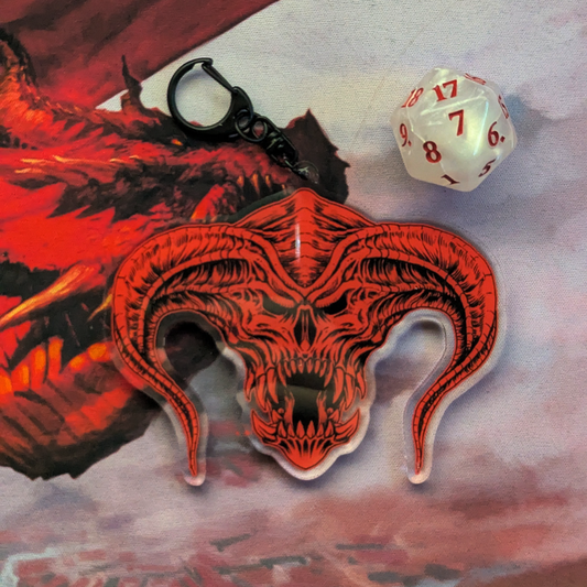 BALROG SKULL - Acrylic Keychain